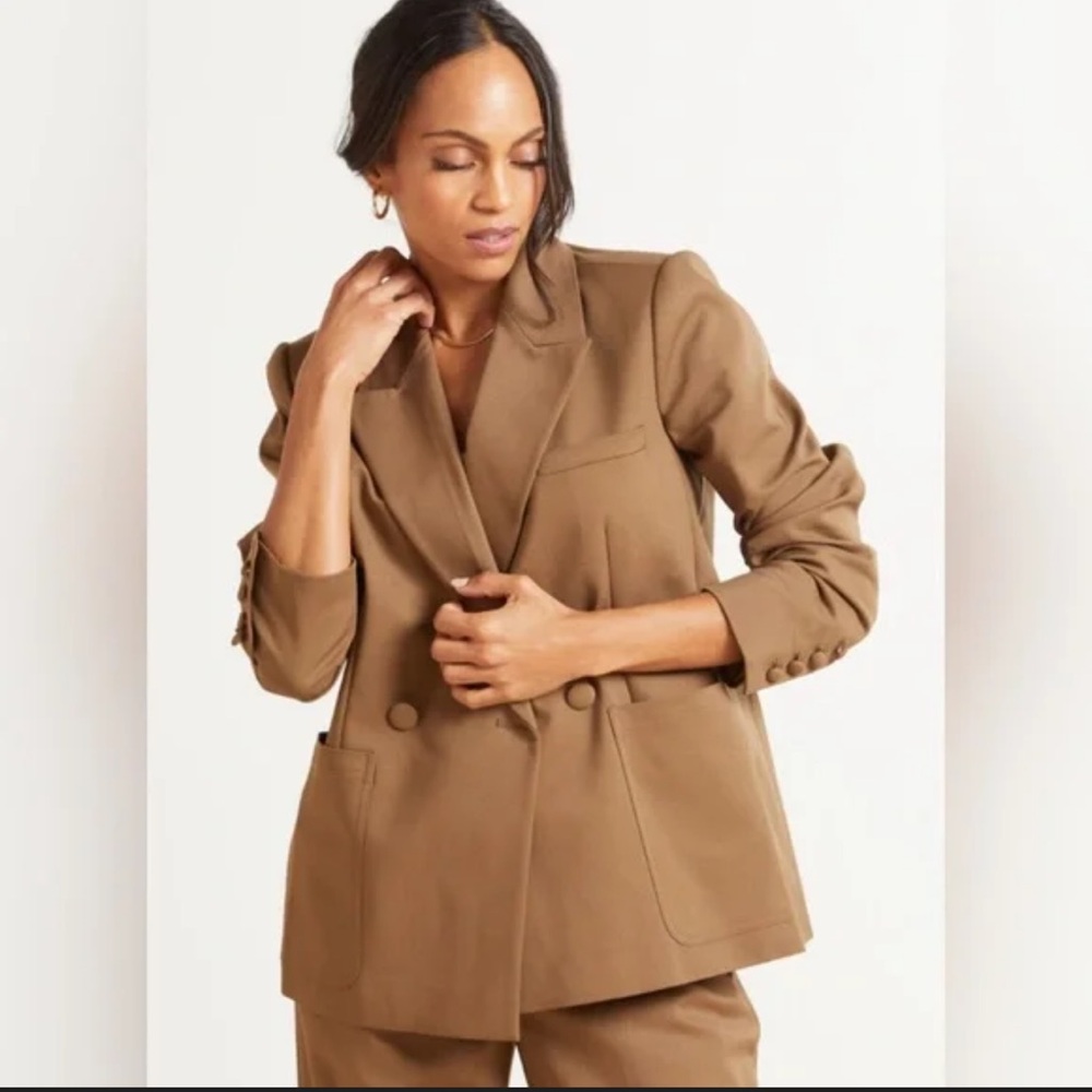 Good American Women's Tan Blazer
